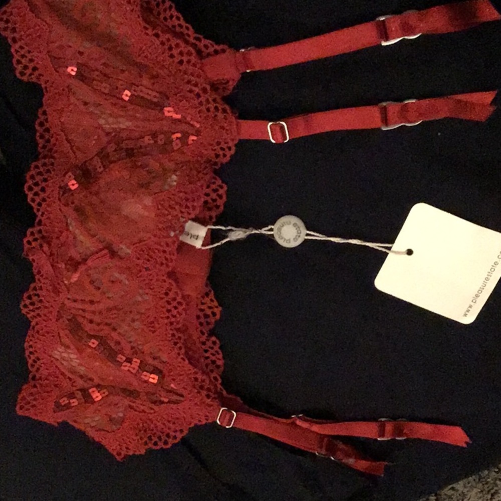 Pleasure state couture Bra & garter.